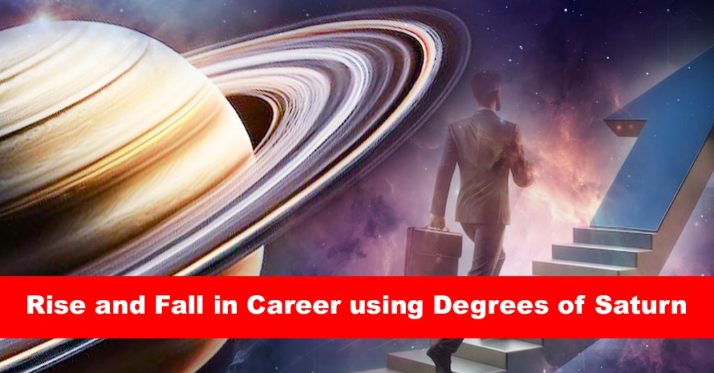Rise and Fall in Career using Degrees of Saturn